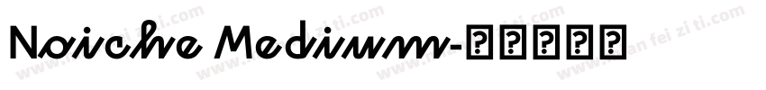 Noiche Medium字体转换